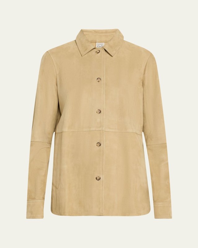 Soft Suede Button Down Shirt